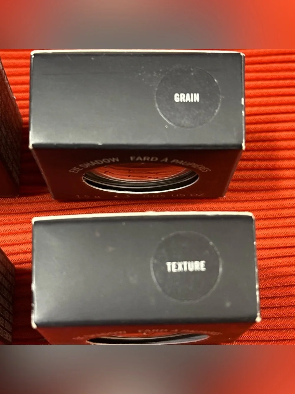 NWT- NIB MAC Cosmetics Single Eyeshadows - Carbon, Grain, Rule, Texture